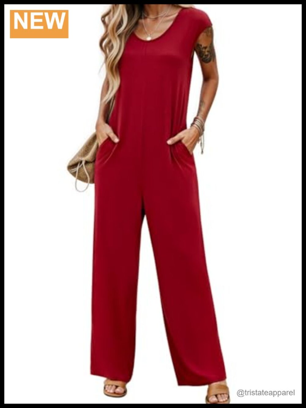 LILBETTER Women's Jumpsuit Cap Sleeve Overalls Casual Summer Romper